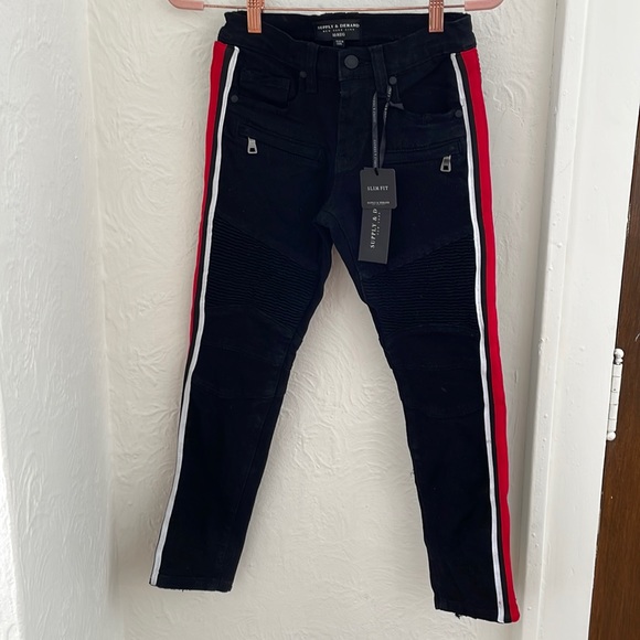SUPPLY AND DEMAND Boys Skinny Jeans Size 10 - Picture 2 of 11